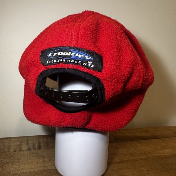 Vintage Croakies Jackson Hole Fleece Trapper Ear Warmer Ski Hat Snapback Made US - Picture 1 of 8